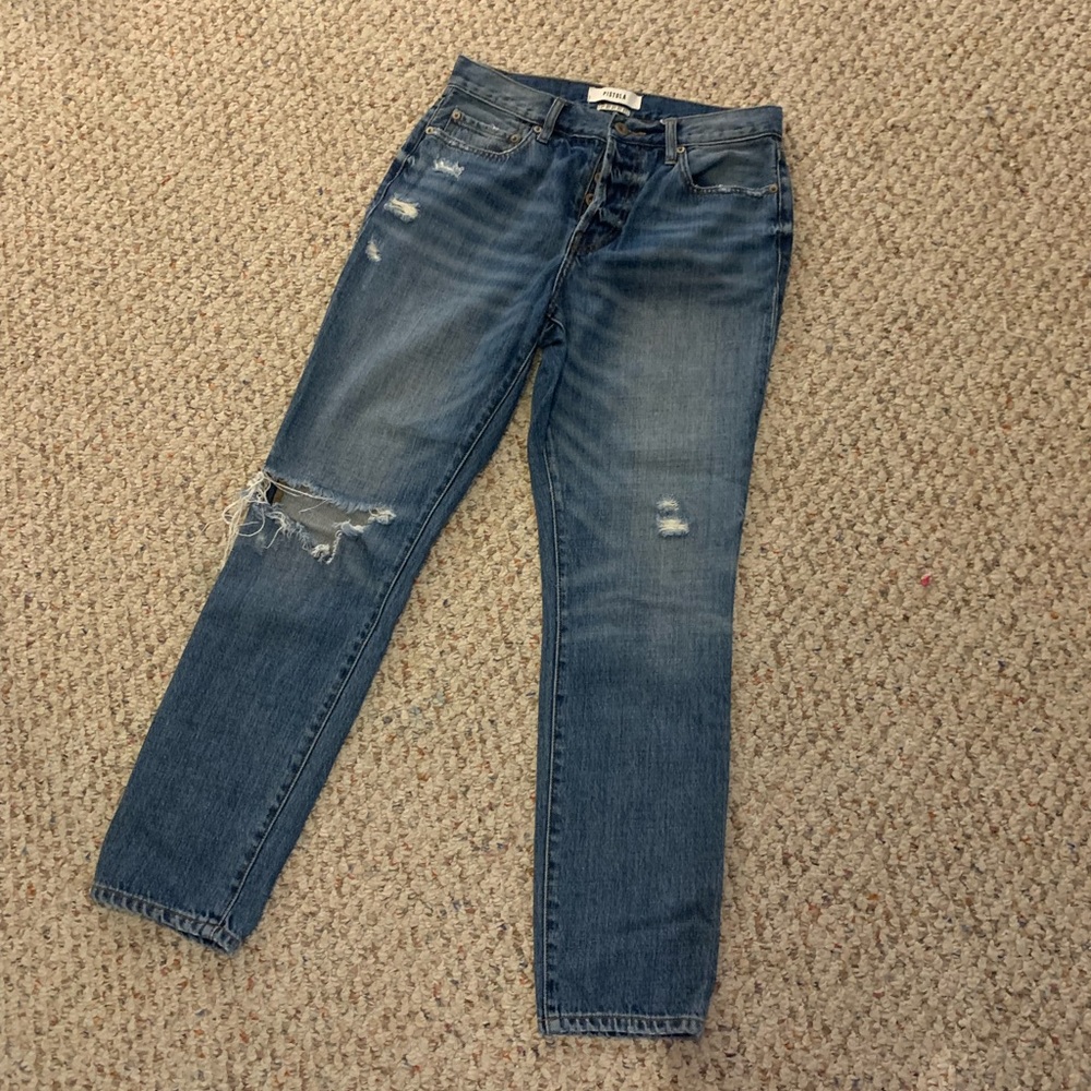 Pistola- Distressed Blue Jeans